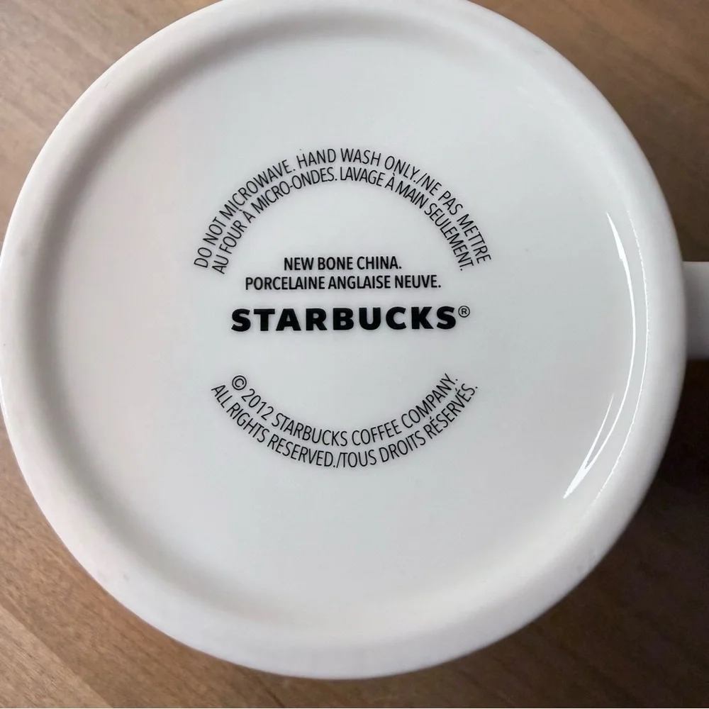 Vintage Starbucks 2012’ Christmas Holiday bone china mug limited edition
